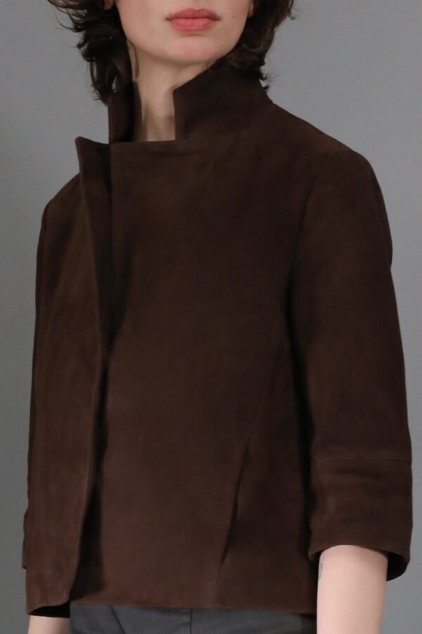 BELLAMY CROPPED SUEDE JACKET - Image 2