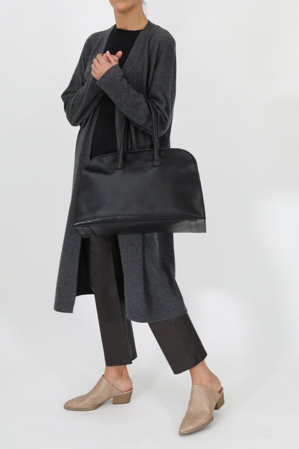 ARDEN HANDBAG IN BLACK ITALIAN LEATHER - Image 4