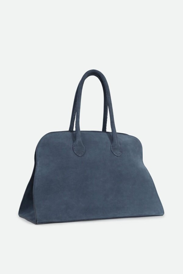 ARDEN HANDBAG IN ITALIAN SUEDE BLUE - Image 2