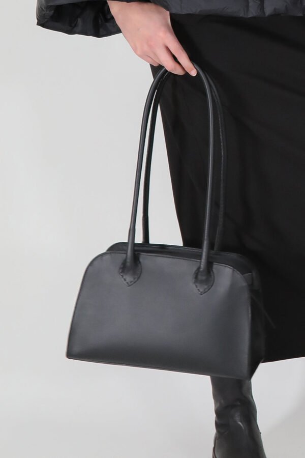 ARDEN 12 BAG IN BLACK FRENCH BARENIA LEATHER - Image 3