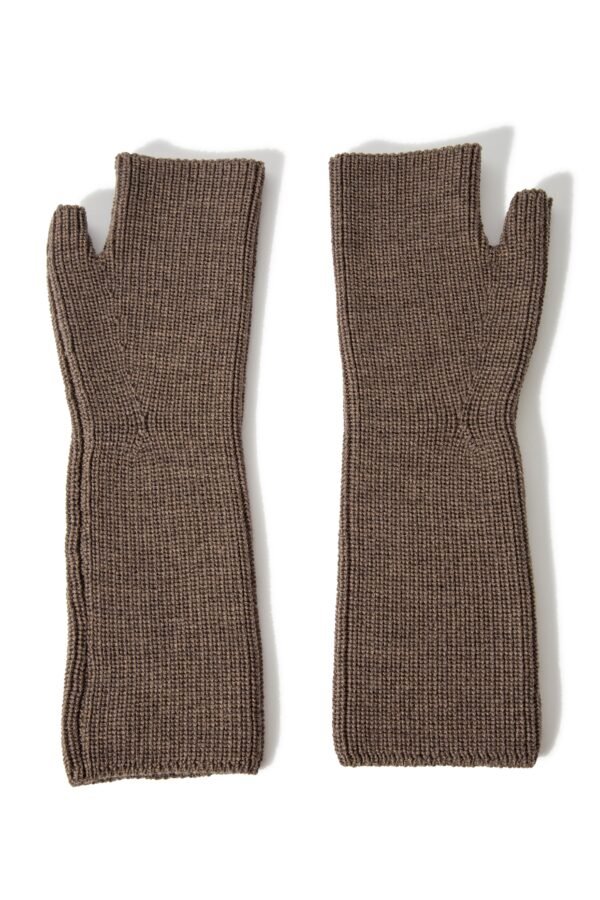 FINGERLESS GLOVES IN EXTRA FINE MERINO WOOL - Image 7