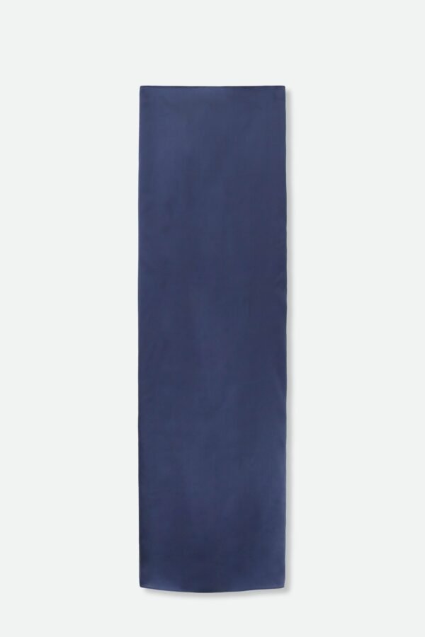 PAREO SKIRT IN HAND-DYED SILK IN PRUSSIAN BLUE - Image 3