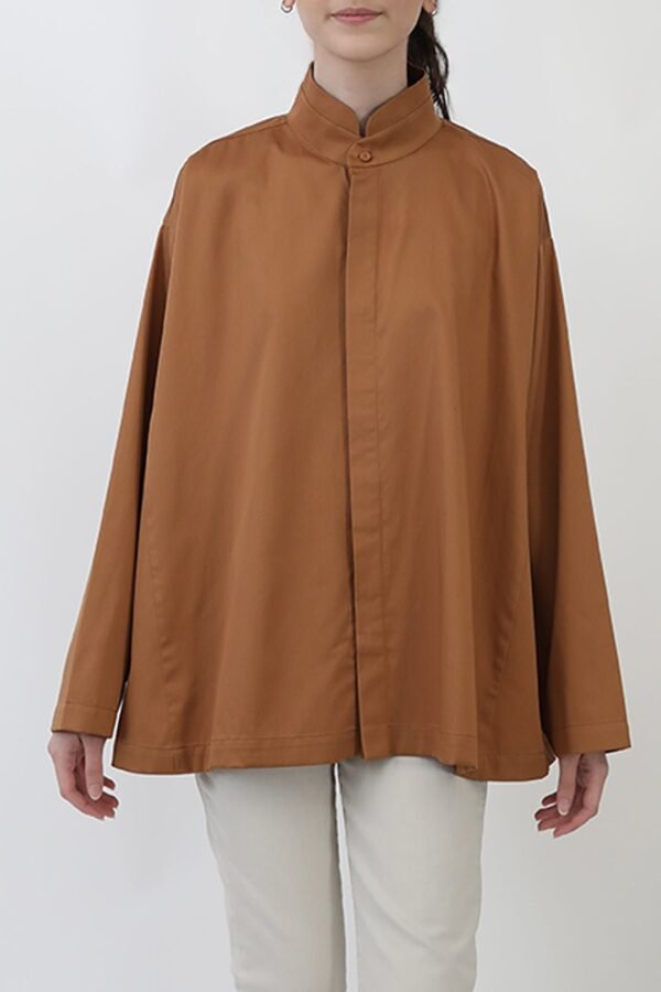 SAIGE OVERSIZE SHIRT IN ITALIAN COTTON POPLIN - Image 5