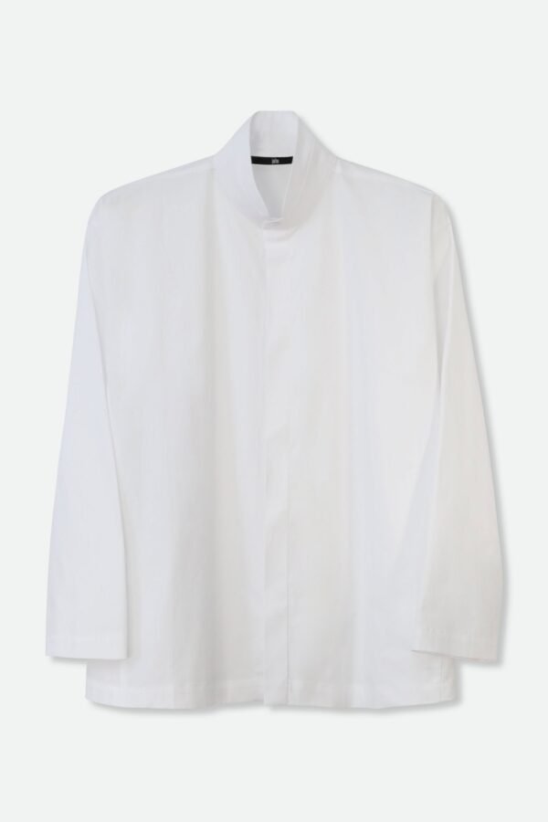 SAIGE OVERSIZE SHIRT IN ITALIAN COTTON POPLIN - Image 9