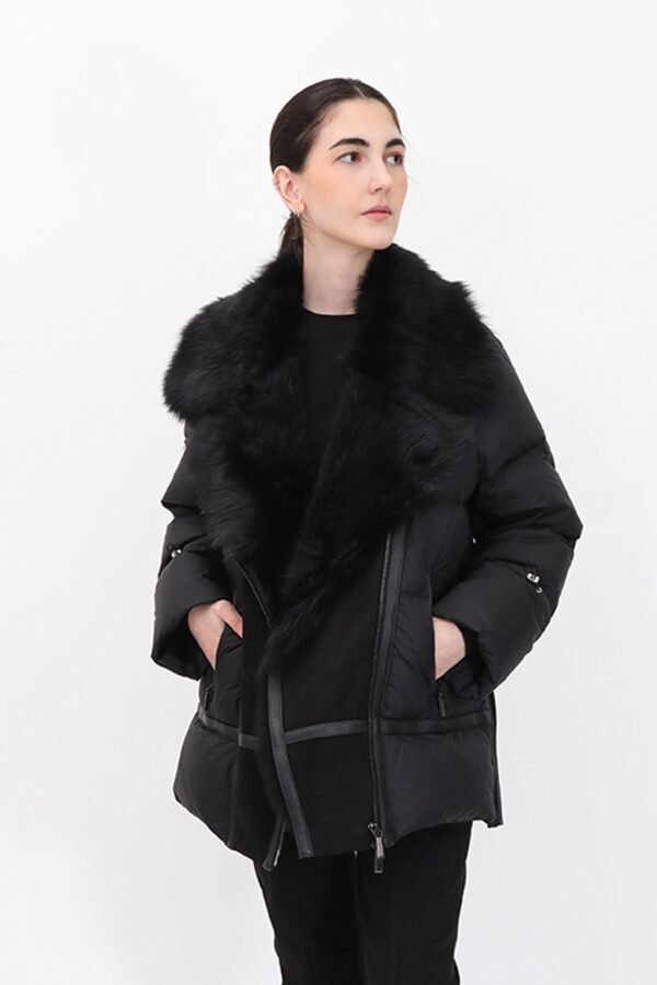 TOSCANA SHEARLING & GOOSE DOWN ITALIAN COAT - Image 6