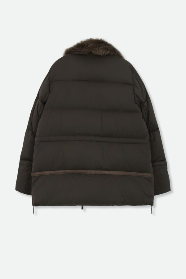 TOSCANA SHEARLING & GOOSE DOWN ITALIAN COAT - Image 4